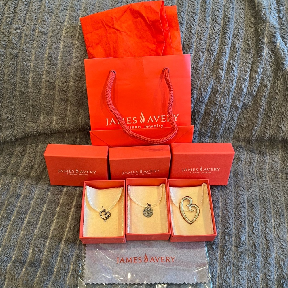 James Avery Charm/ Pendant Lot with Polish Cloth
